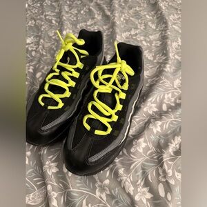 Black and Neon Yellow airmax kids